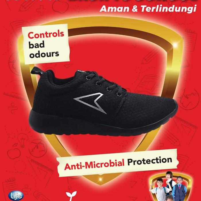 Sepatu Sekolah Anak Bata Power Original Warna Hitam
