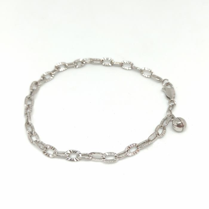 gelang tangan emas putih asli 18k-750 perhiasan 01