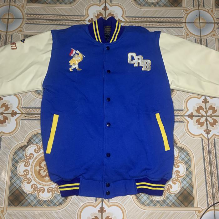 VARSITY JACKET ANOM OFFICIAL BLUE CREAM ORIGINAL