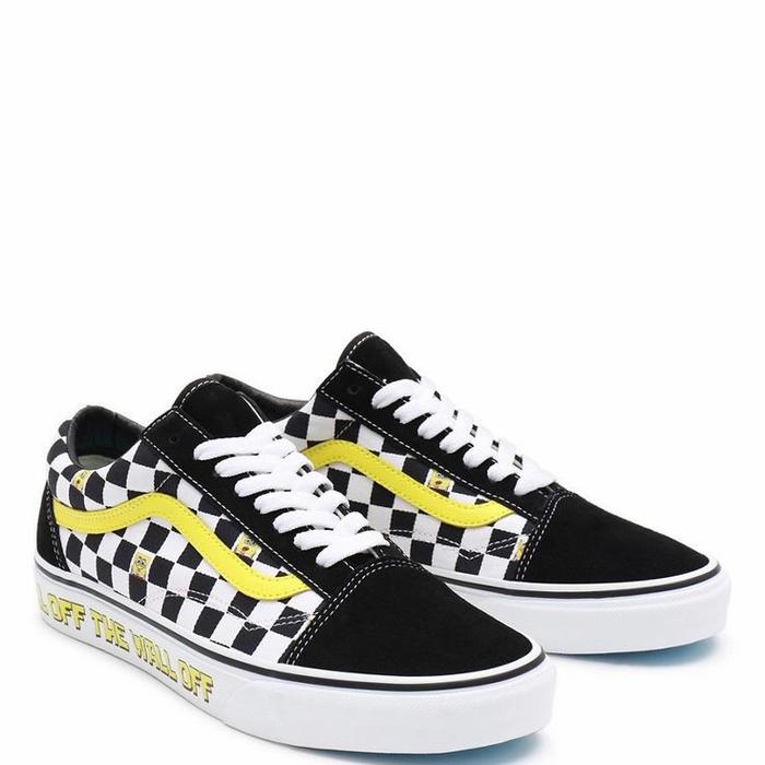VANS X SPONGEBOB OLD SKOOL OFF THE WALL CHECKERBOARD ORIGINAL