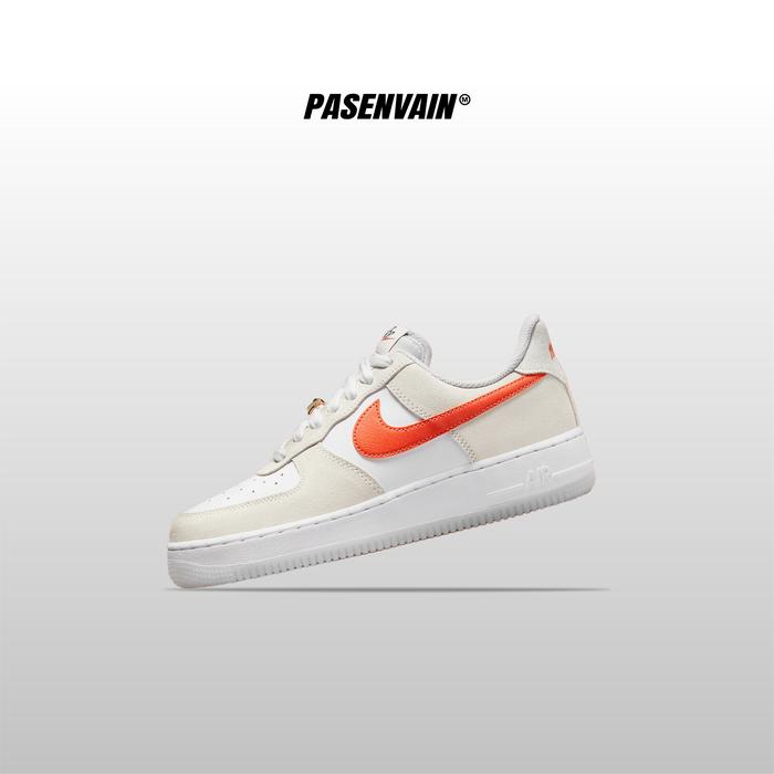 Nike Air Force 1 Low First Use Cream And Orange 100% Original