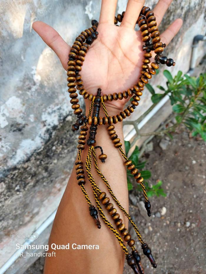 tasbih tijani yuser black gold asli original