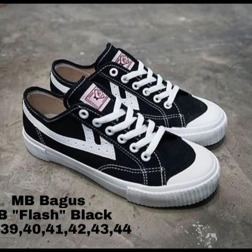 Sepatu MB Bagus Flash Black White
