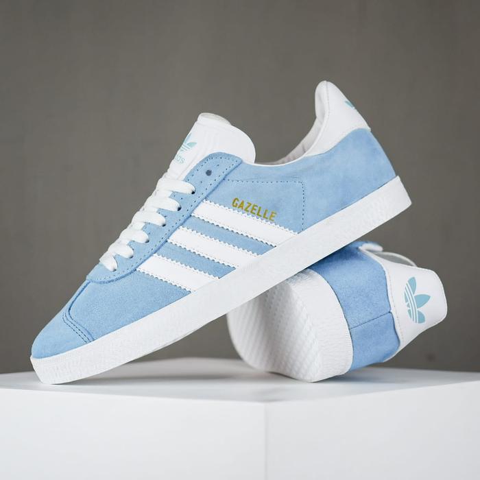 Sepatu Sneakers Casual Original ADIDAS GAZELLE ICE BLUE