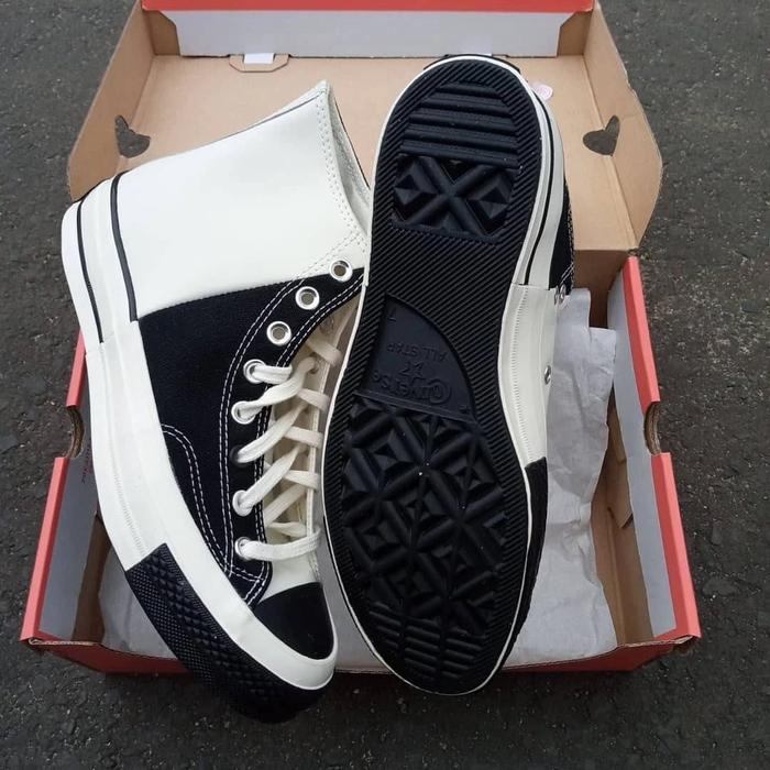 Converse Chuck 70s High Rival Black/White Egret Original Resmi