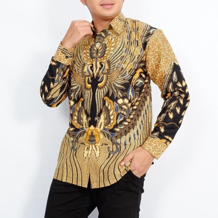 GUJATI KEMEJA BATIK PRIA LENGAN PANJANG LAPIS FURING