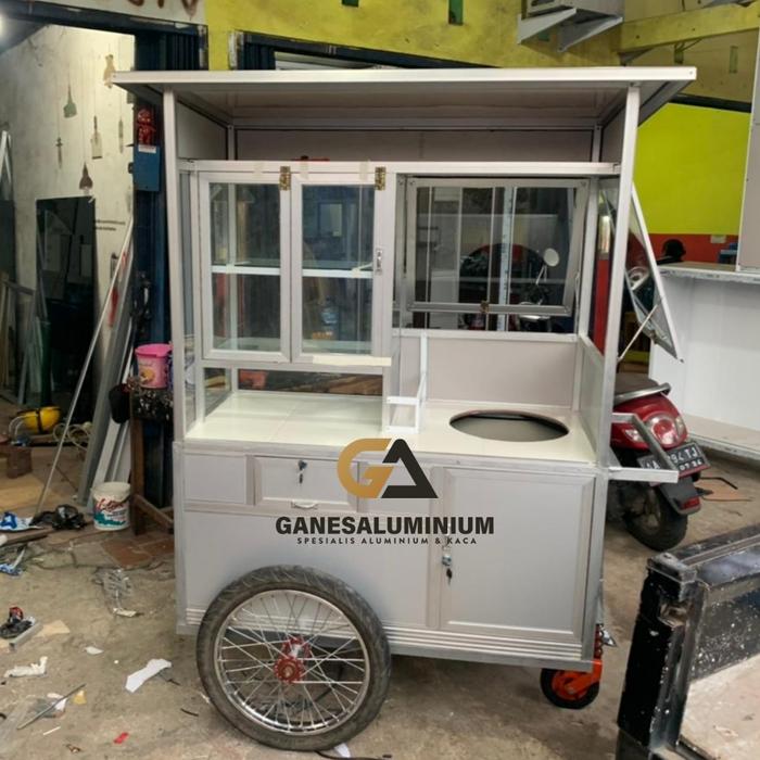 gerobak aluminium-bakso