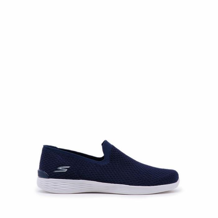 Skechers You Define Womens Sneakers Shoes Navy Original