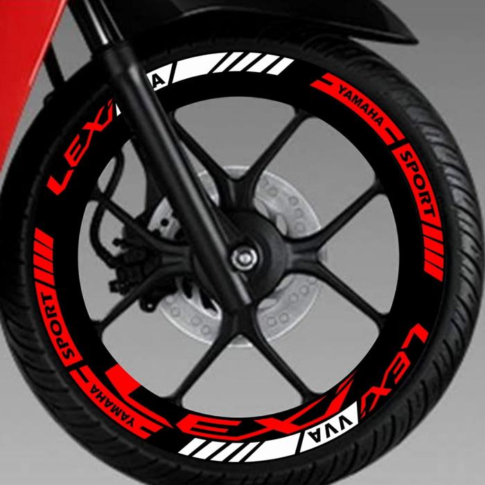 Stiker motor Sticker velg Sticker velk Stiker velg motor yamaha lexi