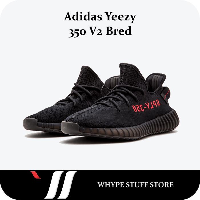 Adidas Yeezy Boost 350 V2 Bred (Black/Red) - CP9652 - 100% Authentic