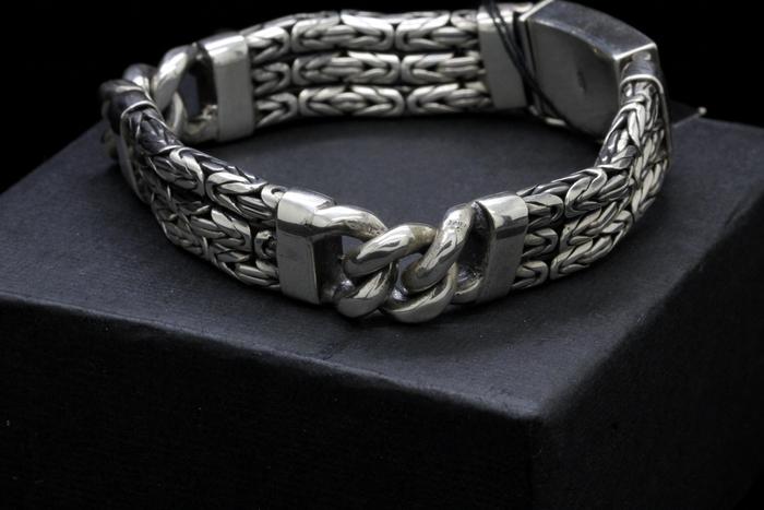 GELANG RANTAI PERAK ASLI 925 PRIA WANITA GELANG PERAK