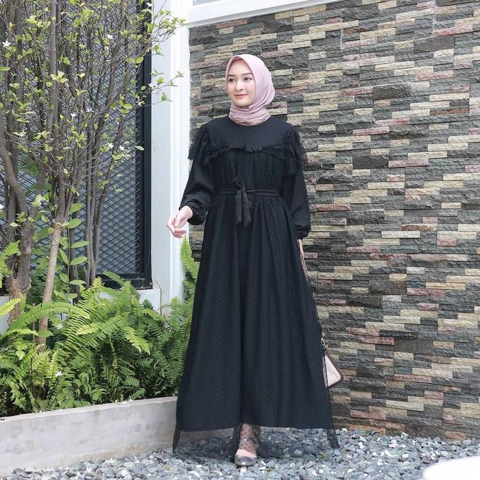 Mira Dress / Gamis Maxy Brukat / Gaun Pesta Kondangan