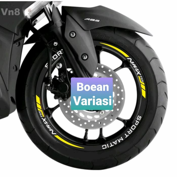 Sticker Velg Motor Nmax Kuning