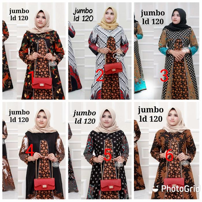 gamis batik wanita jumbo ,baju gamis batik jumbo, gamis