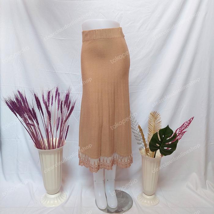 Rok rajut renda premium import