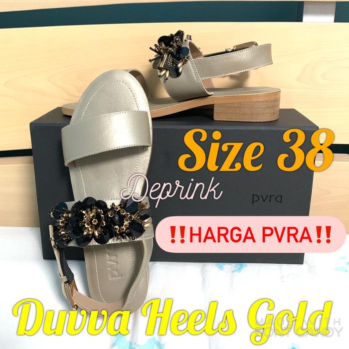 Pvra DUVVA HEELS GOLD size 38