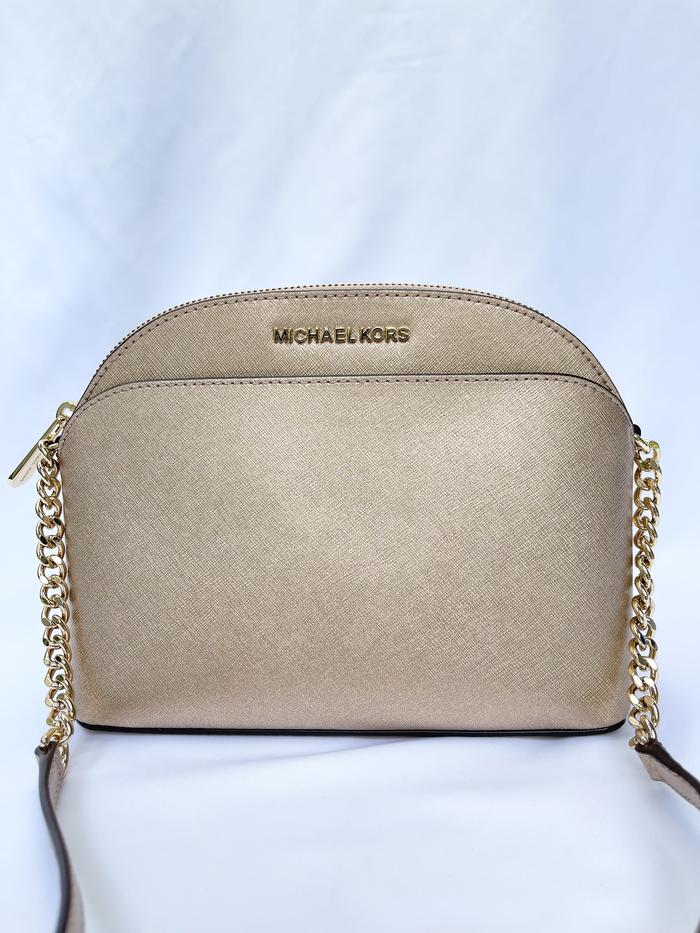 MK Emmy Medium Crossbody Rosegold Leather