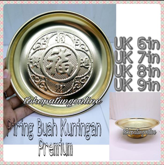 Piring Buah Sembahyang Emas Kuningan 010