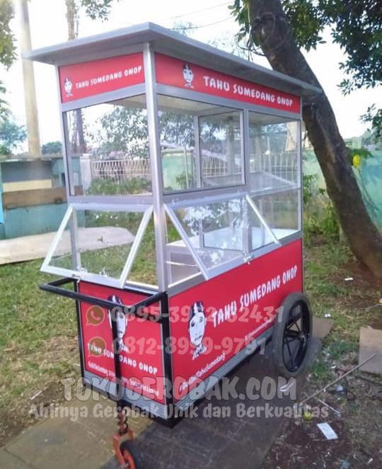 Gerobak Alumunium Gorengan Murah Roda Besar Aluminium Almunium Jabodet