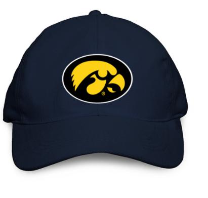 Topi Baseball Hat Univ NCAA University of Iowa Iowa Hawkeyes