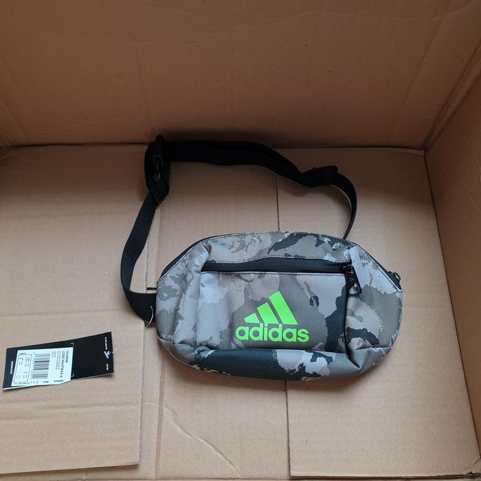 Adidas original waistbag camo grey green black bnwt