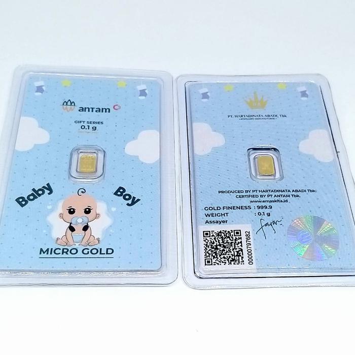 LM ANTAM HARTADINATA BABY BOY MICROGOLD 0.1 GR/LM EMASKITA ANTAM HRTA