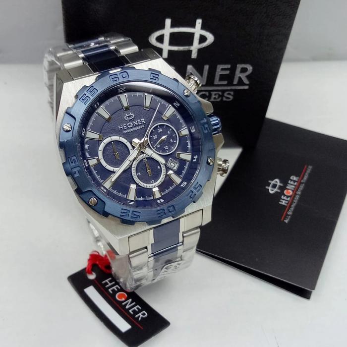 Jam tangan Hegner 1671 Tali Rantai Original Pria
