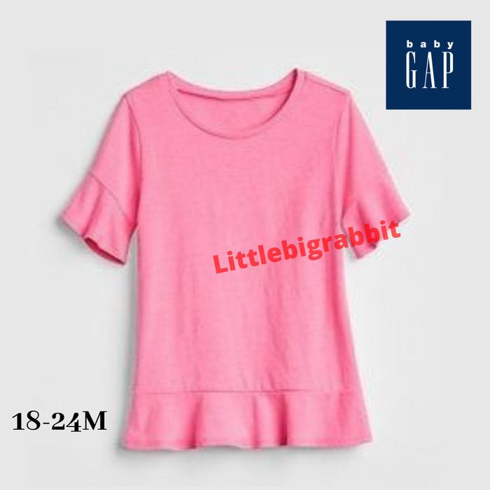 Kaos Anak Perempuan GAP - Atasan Anak Cewek Branded - Pink