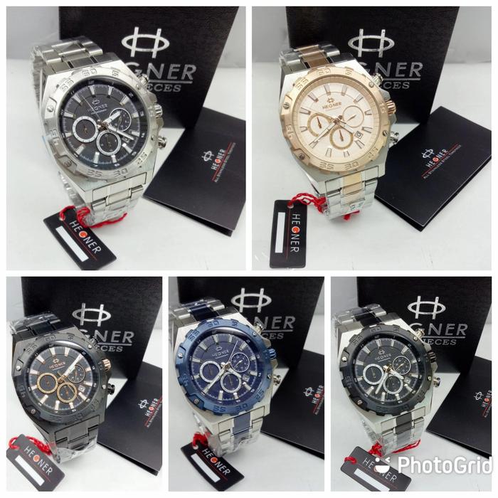 Jam tangan Hegner 1671 Tali Rantai Original Pria