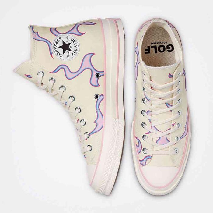 BEST DEAL CONVERSE CT HIGH 70s X GOLF LE FLEUR YELLOW FLAME ORIGINAL