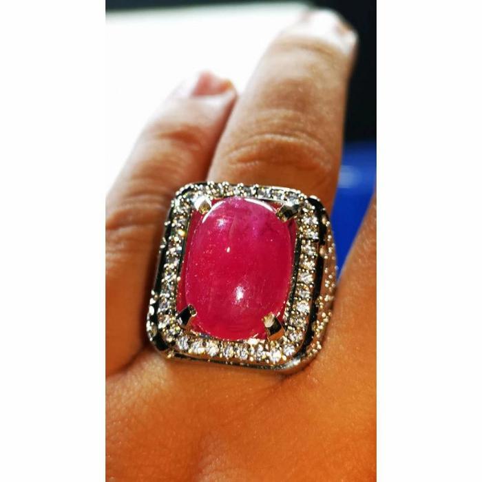 RUBY BURMA MERAH PINKYS STAR KRISTAL BIG SIZE 15.21 ct INCLUDE SERTIFI