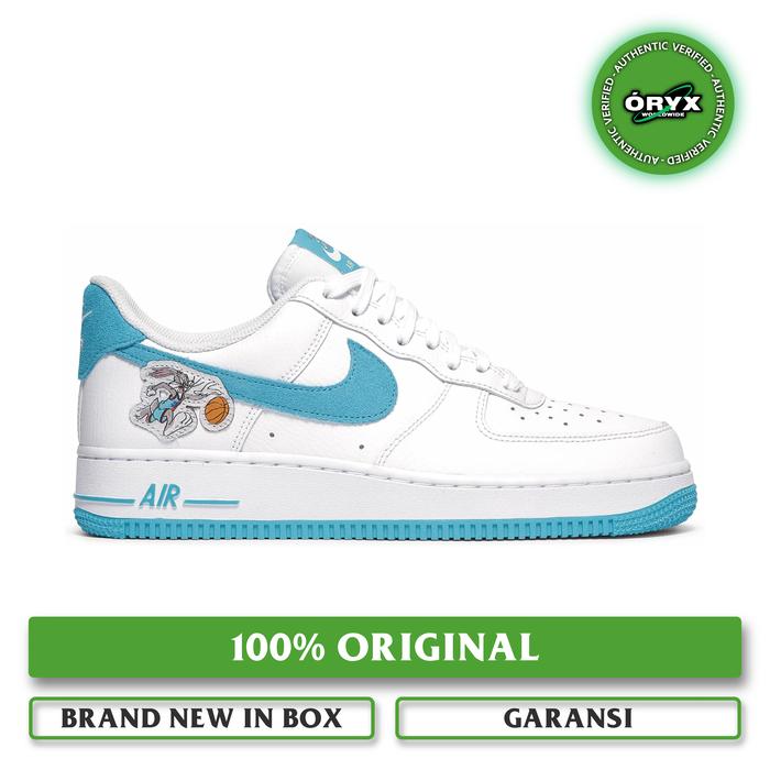 Nike Air Force 1 '07 x Space Jam "Hare" UNC White / Light Blue Fury