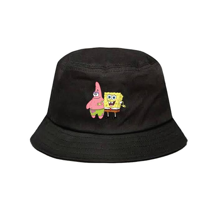 Spongebob Bucket Hat Korea topi kpop wanita pria