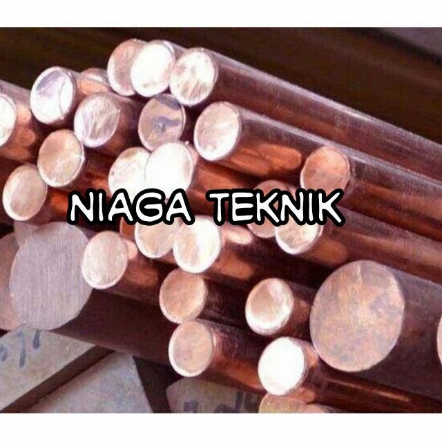 Tembaga bulat/as tembaga 22x200mm