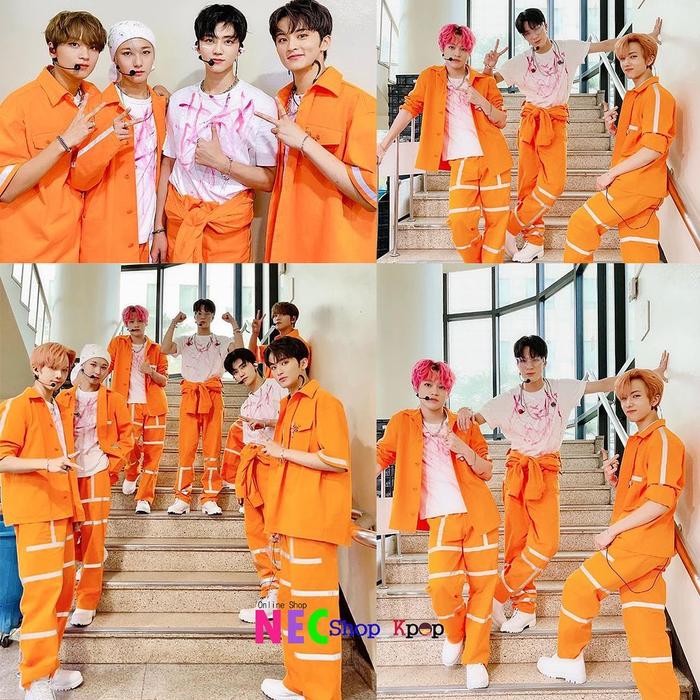 NCT DREAM Diggity CELANA DAN KEMEJA 1 SET (Orange)