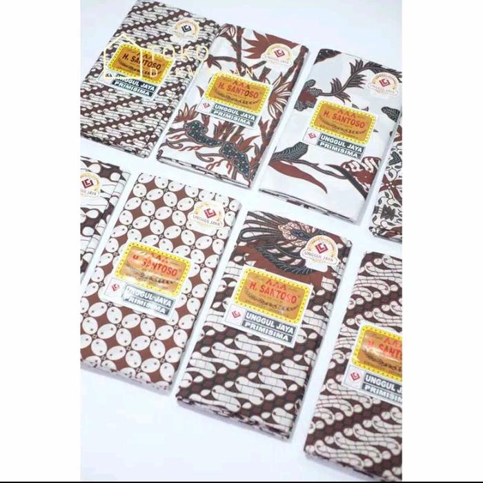 ( RANDOM ) Kain Batik Panjang Putih / Jarik Batik Putih / Kain Batik