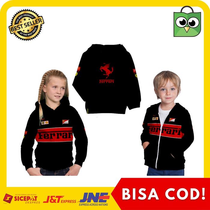 Jaket Hoodie Anak F1 Ferrari Puma Racing Formula 1 Full Printing 01