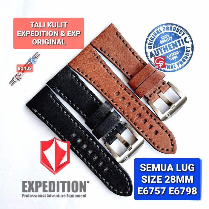 STRAP TALI JAM TANGAN EXPEDITION ASLI ORIGINAL 100% E6757 E 6757 28MM