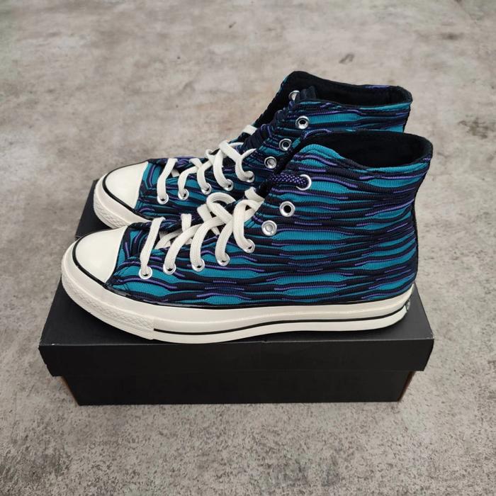 Converse Chuck 70s Hi Vibrant Knit Ocean Depths Original Resmi