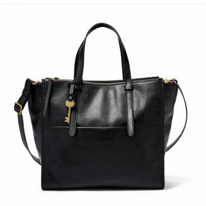 Fossil Campbell Tote Black