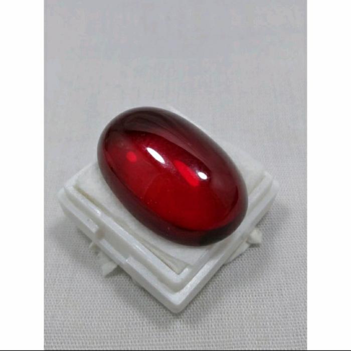 BATU PERMATA NATURAL MERAH SIAM JUMBO TOP HQ