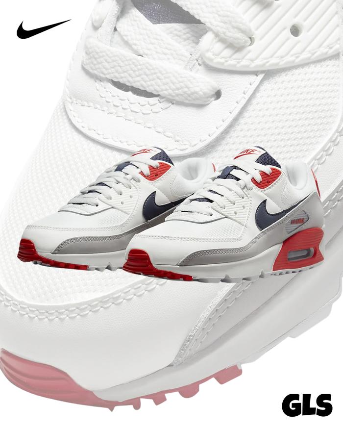 Nike Air Max 90 “White/Red/Navy”