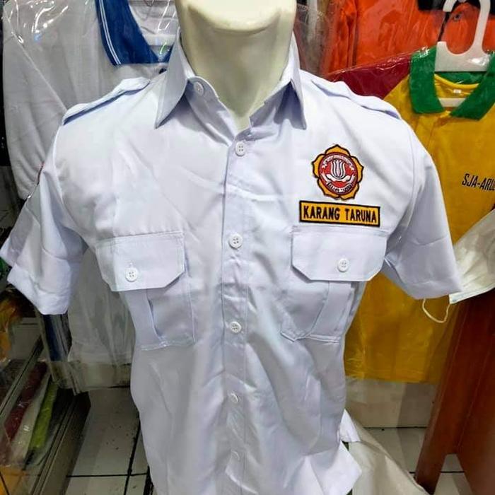 Kemeja PDH Putih Karang Taruna (Lengan pendek)