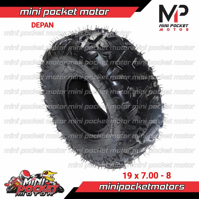Ban DEPAN ATV Offroad Ring 8 Ukuran 19x7.00-8 Ban ATV Ring 8 Offroad 2