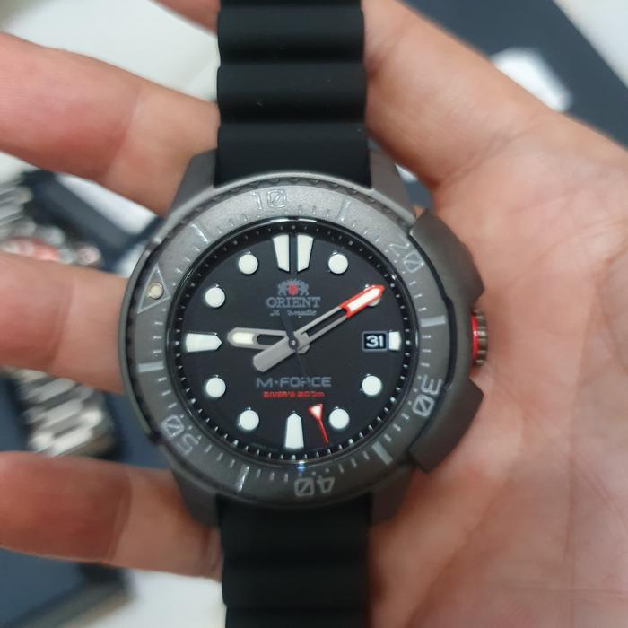 orient m force automatic kaca crystal sapir