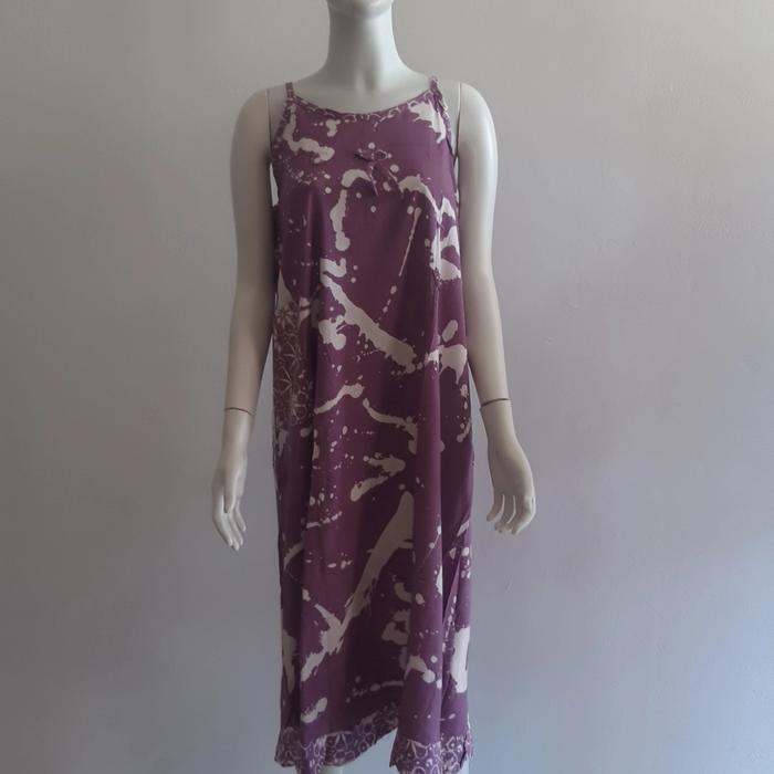 daster batik cap tanktop TL premium ungu