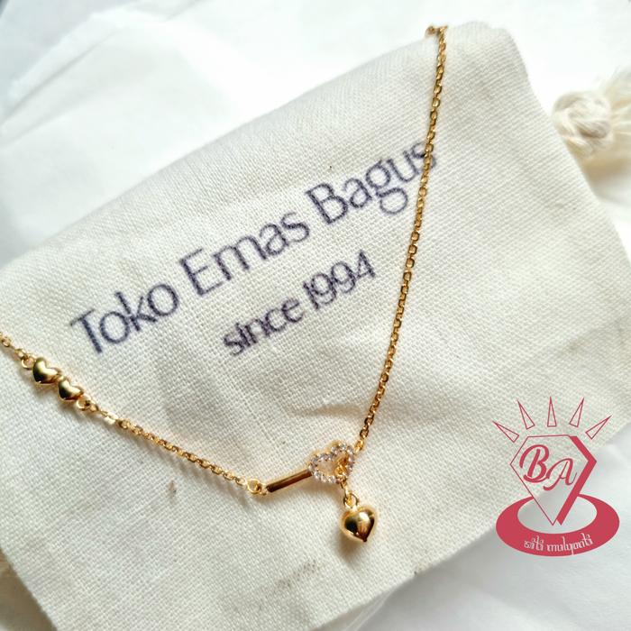 Gelang emas ubs rantai 6k kd.300 variasi