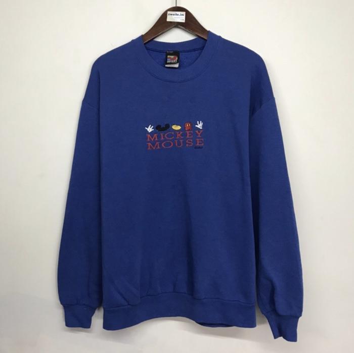 Crewneck Sweatshirt Vintage Disney Mickey Mouse Second