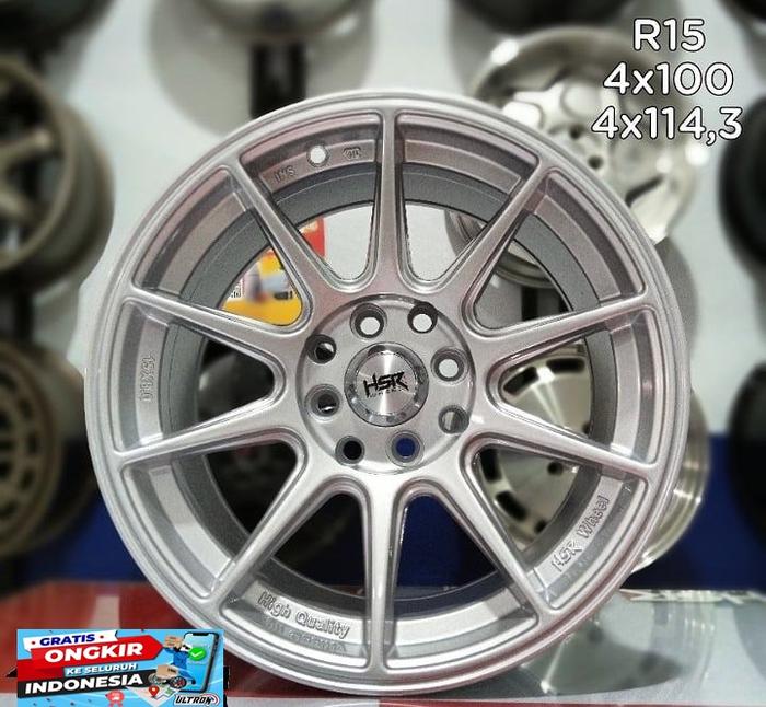 velg mobil brio RS ring 15 pcd 4x1004x114,3 velg murah semarang