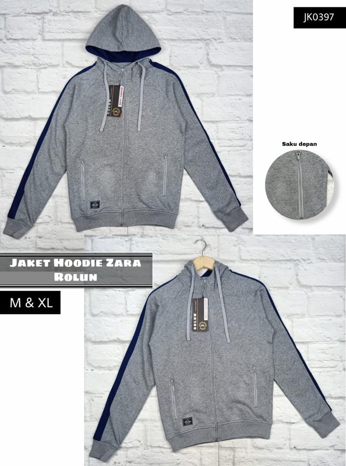 Jaket Hoodie Zara Rolun